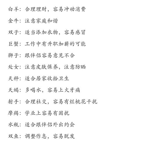 十二星座五日运势查询表_十二星座5--第1张