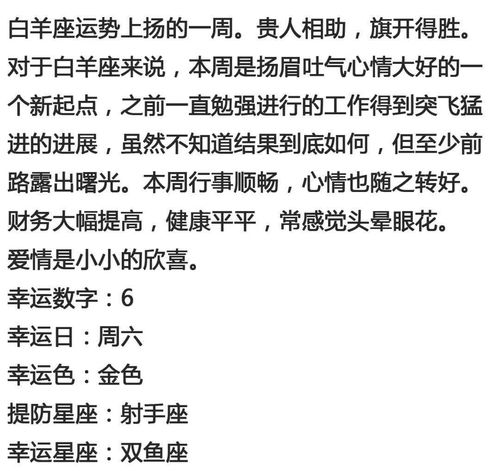 十二星座本周旺日运势查询表_本周十二星座运势合集--第1张