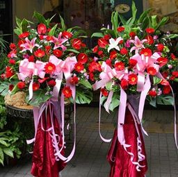 普通开业花篮图片 普通开业花篮图片，传递祝福与喜悦的美丽之花--第1张
