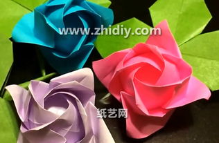 玫瑰花手工制作折纸 玫瑰花手工制作折纸--第1张