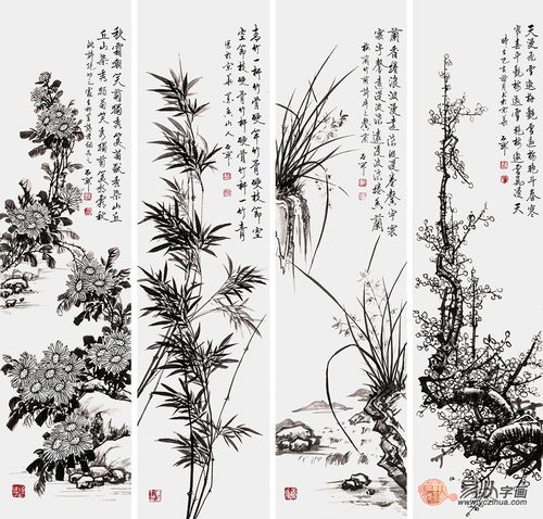 花中四君子的象征品质 花中四君子，象征品质与精神内涵--第1张