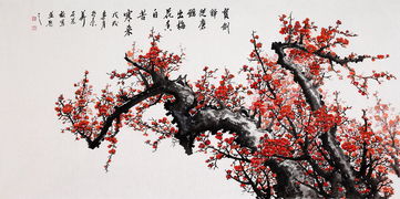  梅花图片手绘，用画笔诠释冬日之美--第1张
