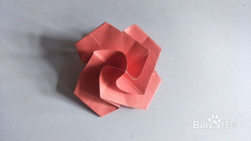  纸折玫瑰花步骤图解视频教程--第1张