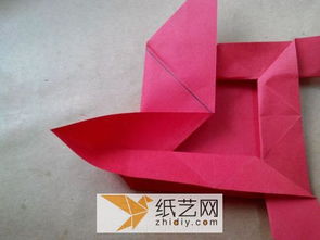  玫瑰花折纸教程——一步一步图解，玫瑰花折纸教程——一步一步图解，折纸玫瑰花制作方法--第1张