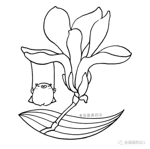  夜来香简笔画教程--第1张