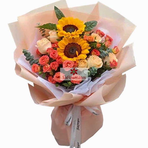  香槟玫瑰9朵花语，香槟玫瑰9朵的浪漫花语，爱你长长久久。--第1张
