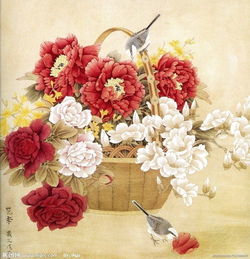  生日花篮图片，一份特别的礼物，一份永恒的祝福--第1张