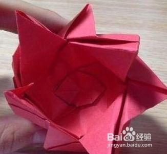  玫瑰花折纸教程，玫瑰花折纸简单教程，教你折出美丽动人的玫瑰花--第1张