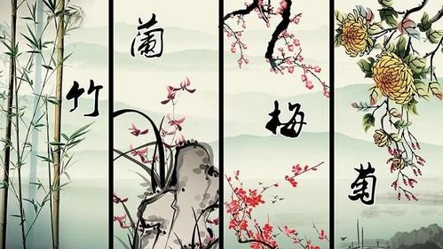  梅兰竹菊，指代中国历史上的四位杰出人物--第1张