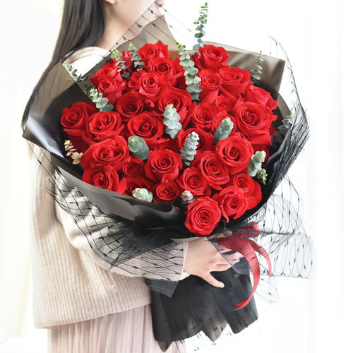  玫瑰花束包装图片欣赏，玫瑰花束的美丽包装图片欣赏--第1张