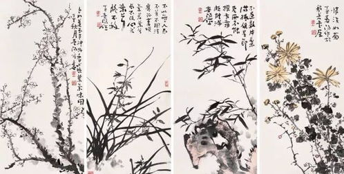  花中四君子是指梅、兰、竹、菊四种植物，它们在中国传统文化中被视为高雅、清雅、坚韧、淡泊的象征，也是中国花卉文化中的重要组成部分。--第1张