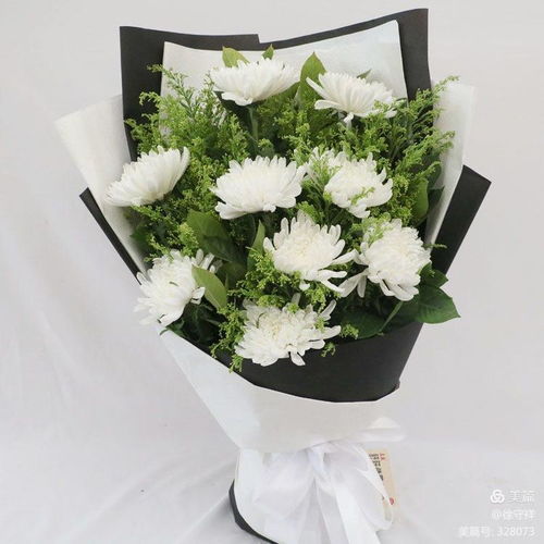 祭奠菊花花束图片  祭奠菊花花束图片--第1张