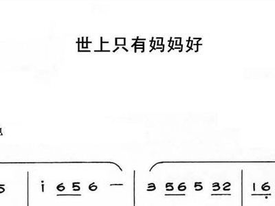 世上只有妈好简谱，女儿的幸福时光--第1张